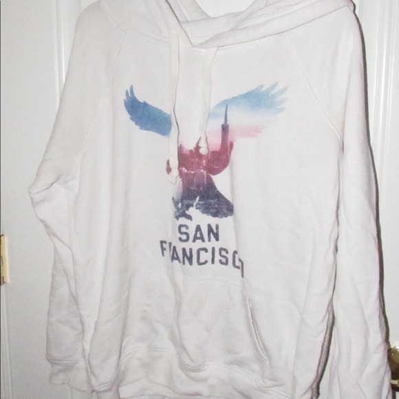 american eagle white hoodie